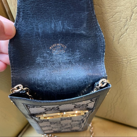 SALE π₯ Gucci 1990βs GG Monogram Mini Wallet on chain - Picture 5 of 5